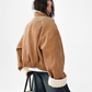Fake Mouton Suede Coat ACS0356