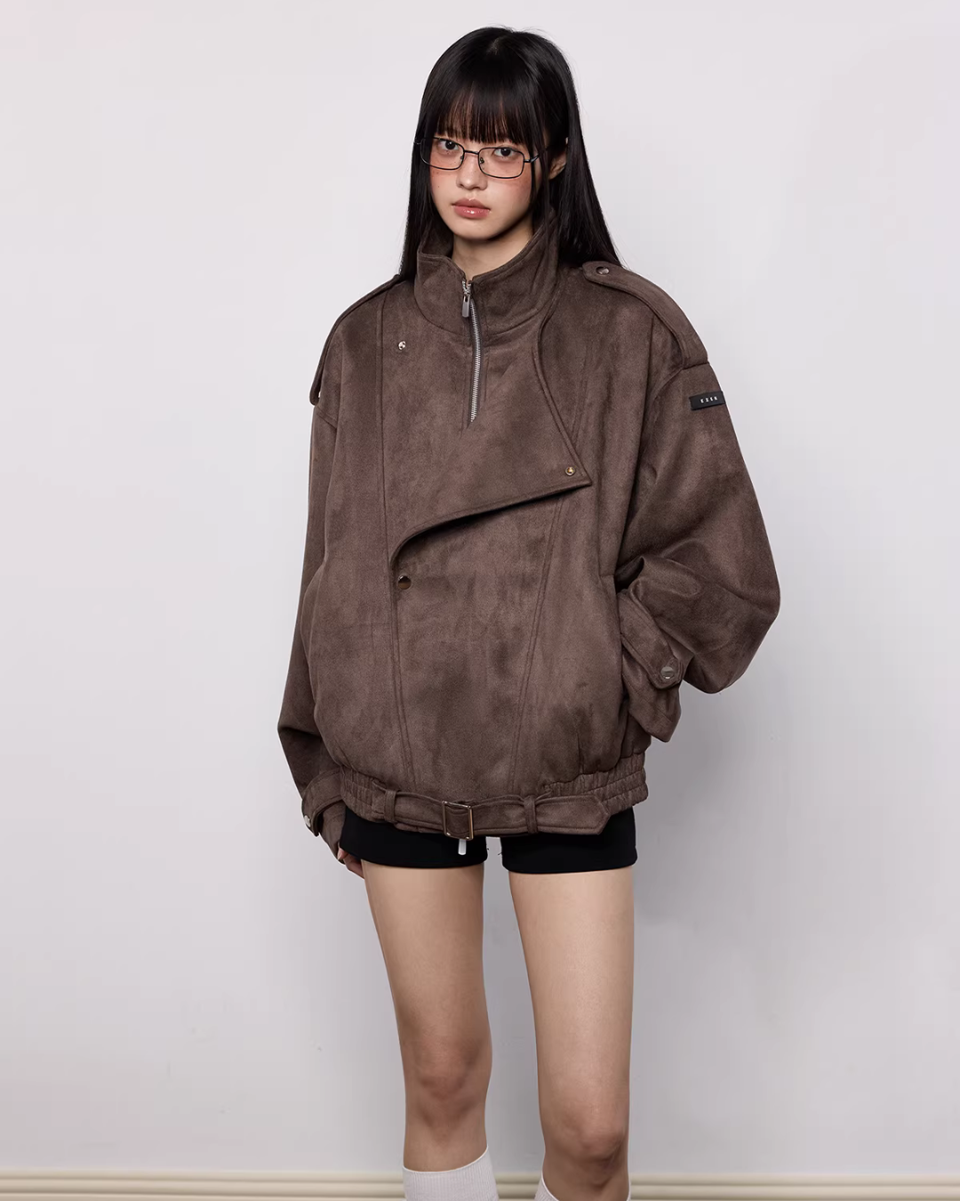 Faux Suede Jacket EZK0101