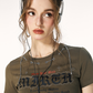 Metal Chain Round Neck T-Shirt IMO0089