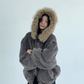 Fur Corduroy Double-Zip Jacket YLS0993