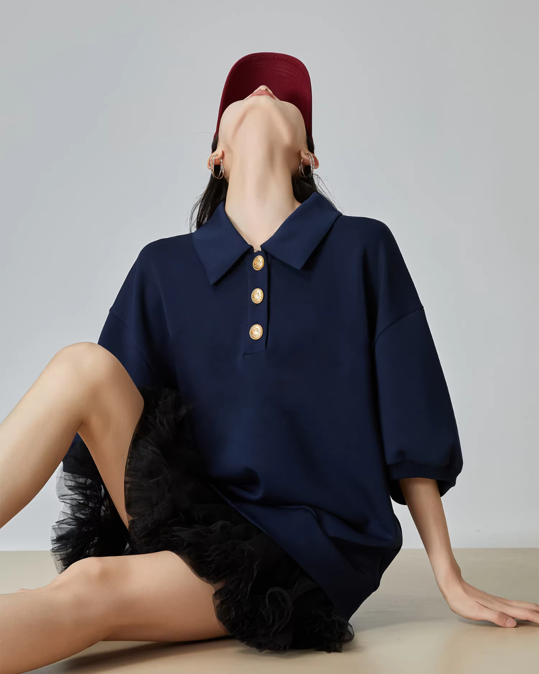 Mixed Material Docking Mini Dress FER0114