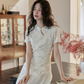 China Embroidery Flower Dress SMS0015