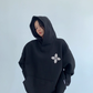Flower Motif Sweatshirt Hoodie YLS0962