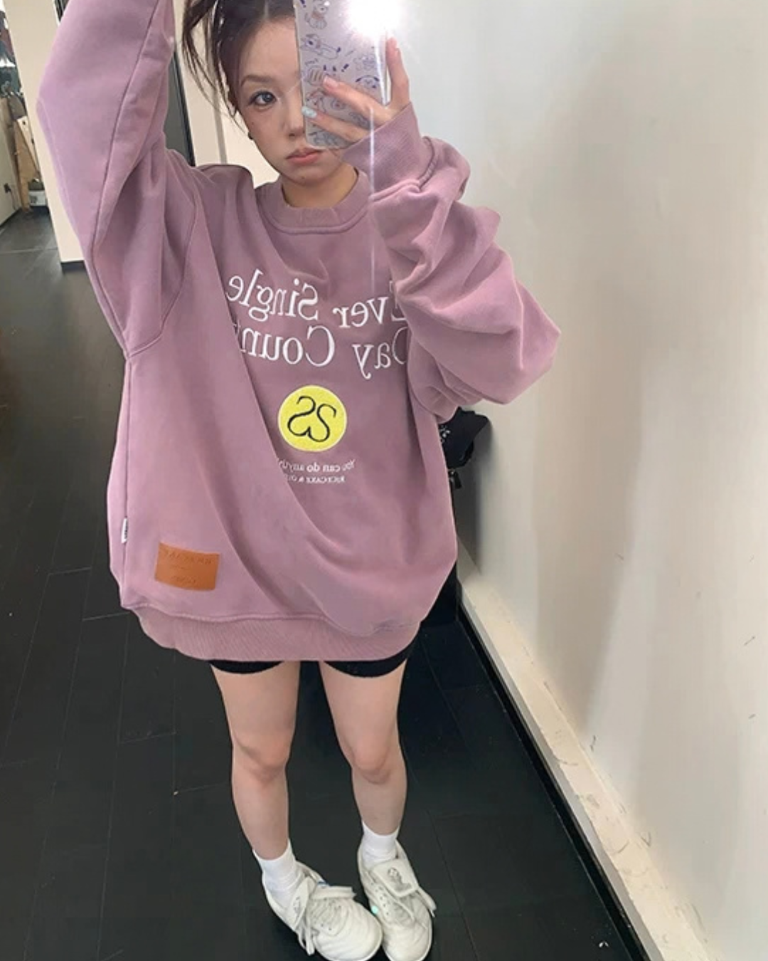 Letter Embroidered Pullover YLS1055