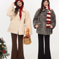 Toggle Fur Coat/Flare Pants ELS0014