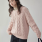 Round Neck Cable Knit Top AMU0042