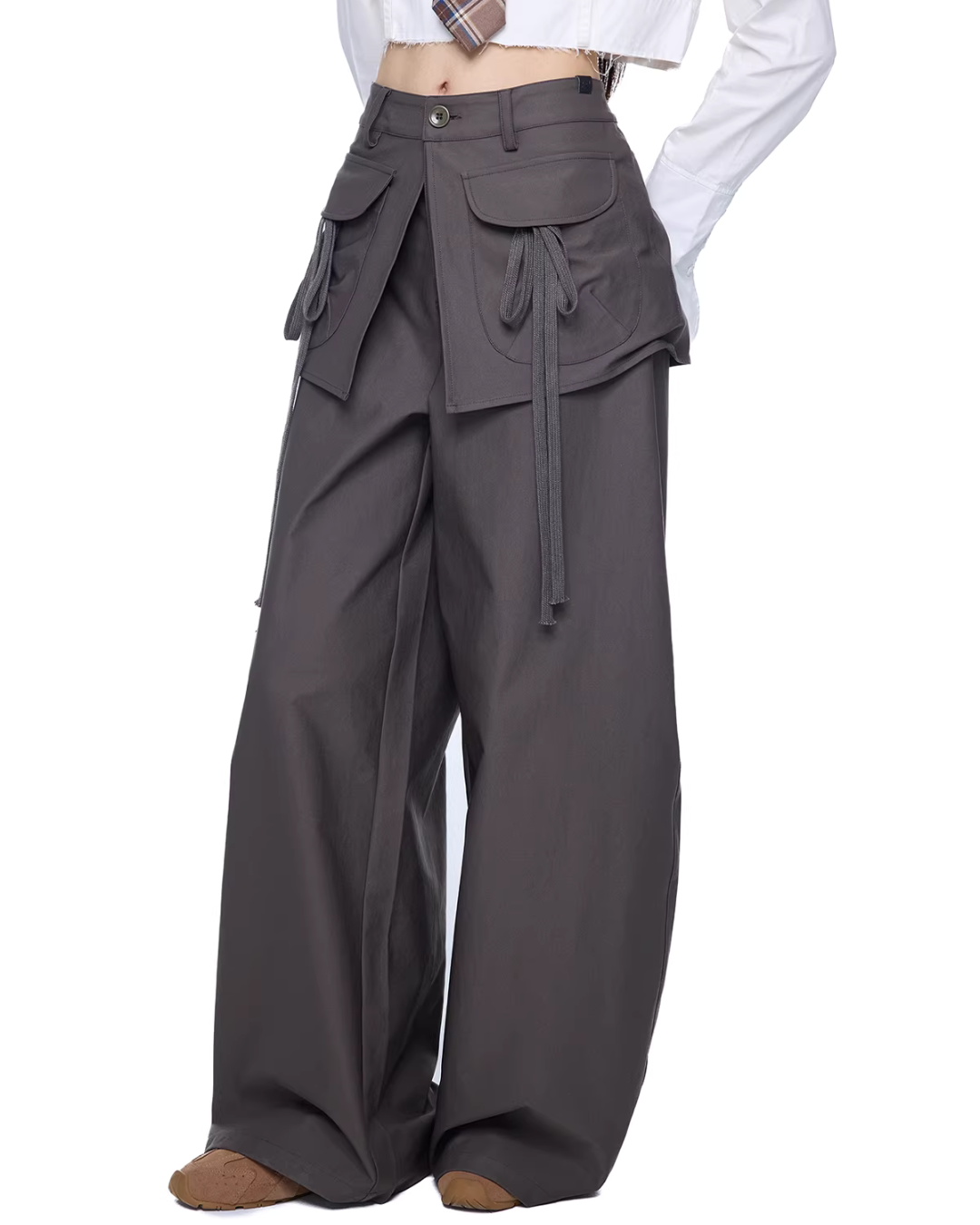 Pocket Wide-Leg Pants EZK0100