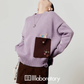 Pocket Patchwork Knit Top/Mini Skirt LLA0582