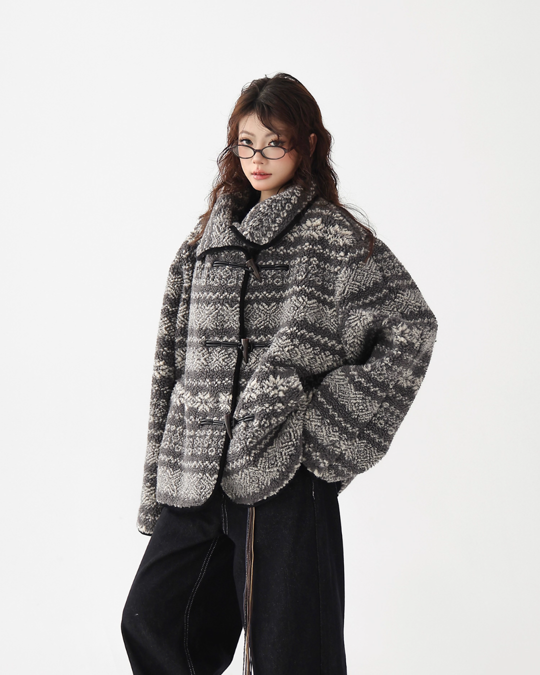 Nordic Pattern Fleece Jacket ACS0338