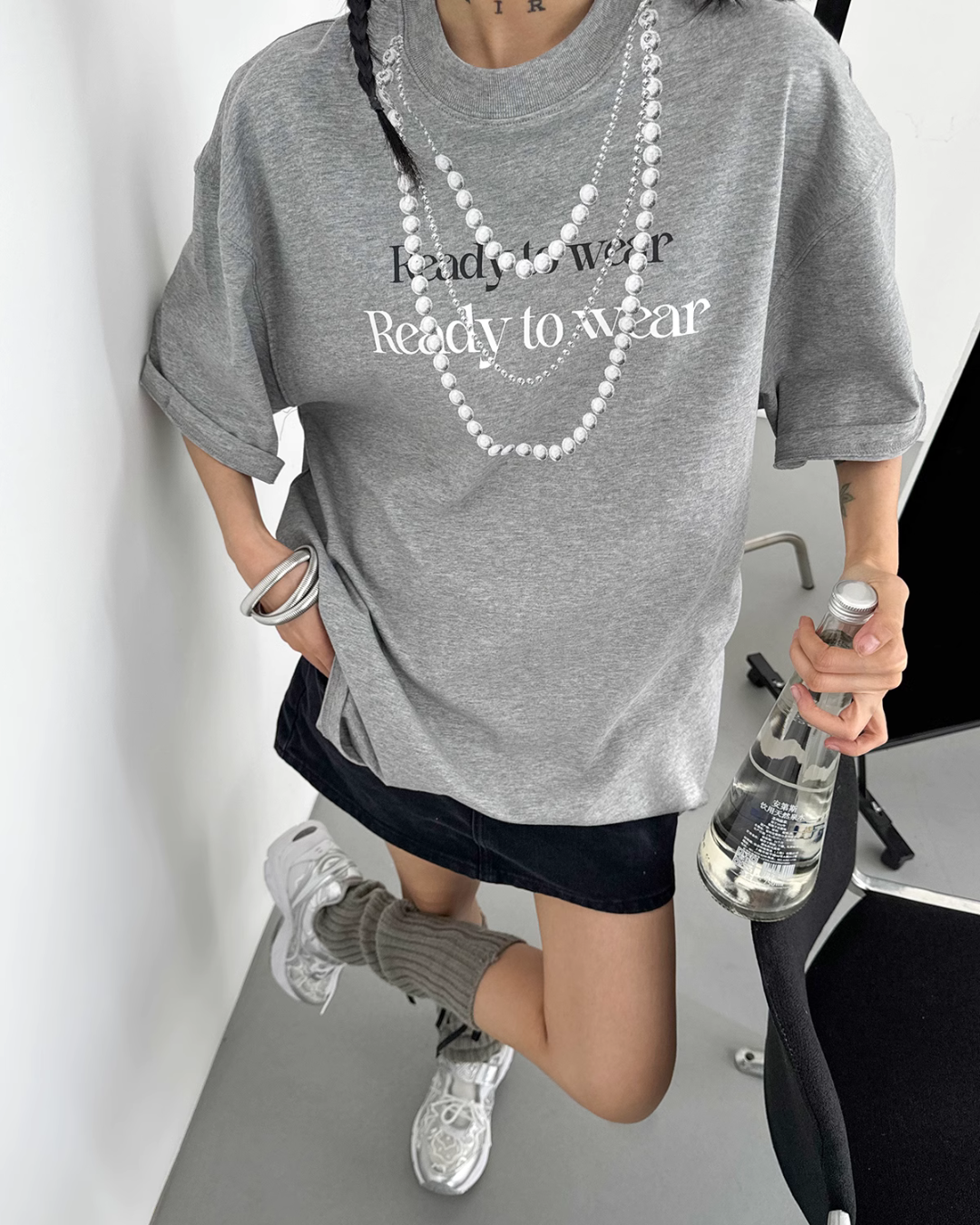 Pearl Necklace Print T-Shirt ACS0126