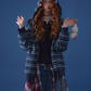 Striped Cat Ear Hoodie / Layered-Style Design Shirt ASG0076