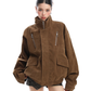 Stand Collar Suede Work Jacket BGS0021