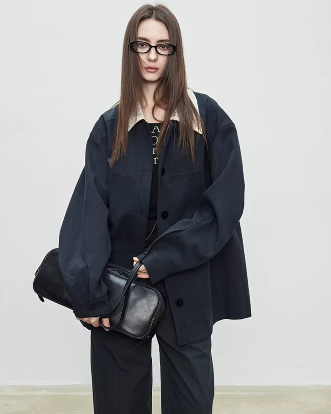 Patchwork Mid-Length Trench Coat TEO0008