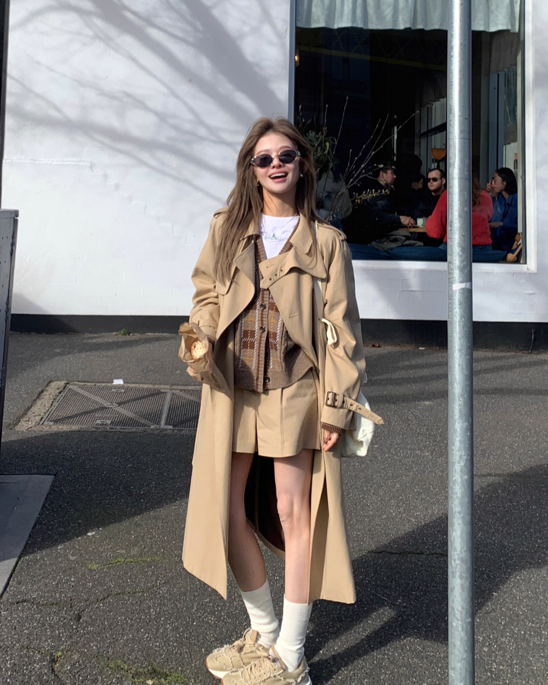 Trench Coat With Belt DEM0002