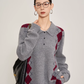 Argyle Knit Tops / Knit Mini Skirt SUY0028