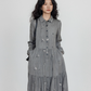 Long-Sleeve Shirt Flare Long Dress VAS0159