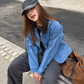 Vintage Washed Collar Denim Jacket CYE0053