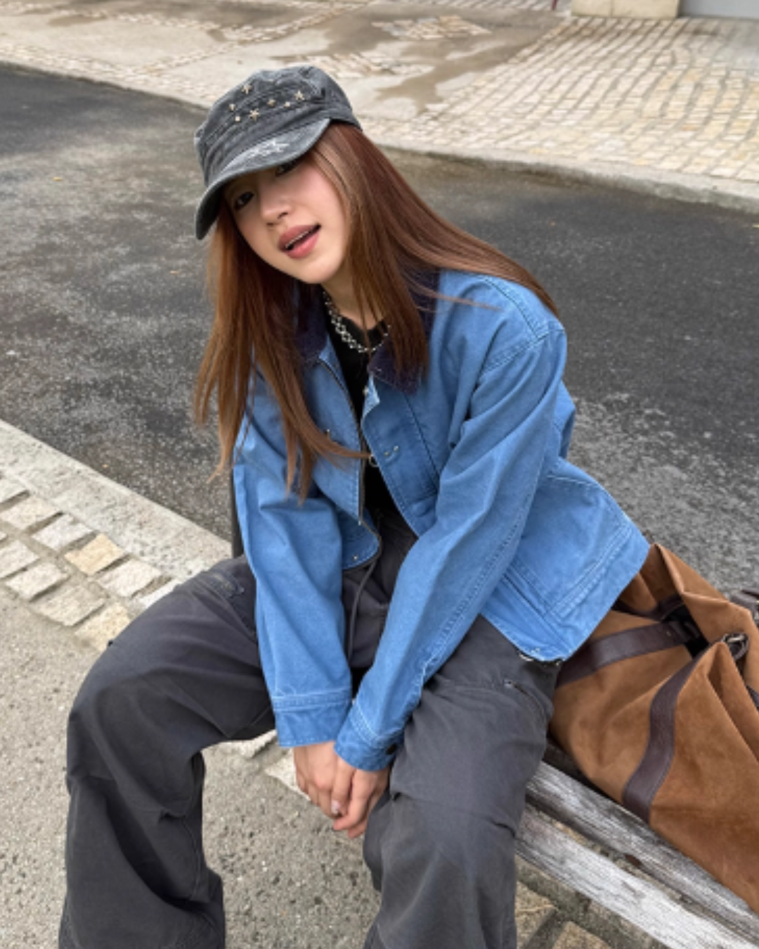 Vintage Washed Collar Denim Jacket CYE0053