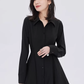 Fitted Long-Sleeve Shirt Mini Dress SHN0056