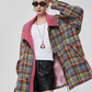 Retro Plaid Trench Coat FER0038