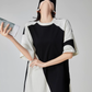 Diagonal Switch Asymmetry T-Shirt Dress FER0109