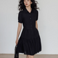 Plain Tiered Shirt Dress VAS0103