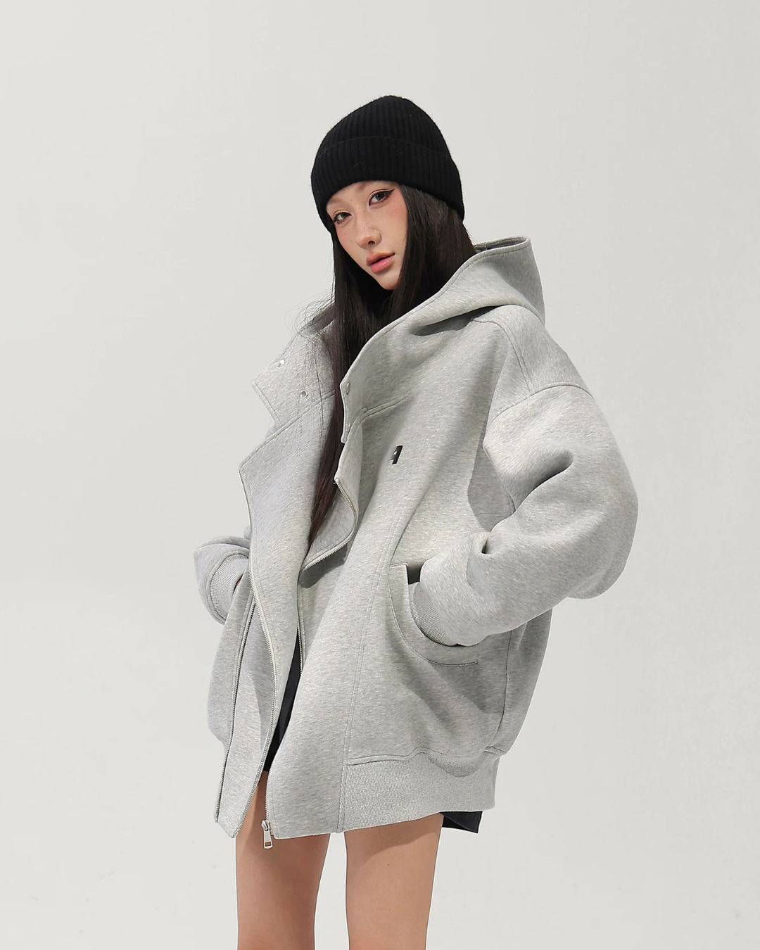 Oversized Sweat Zip Hoodie ACS0378