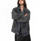 Polka Dot Diamond Denim Jacket BLB0027