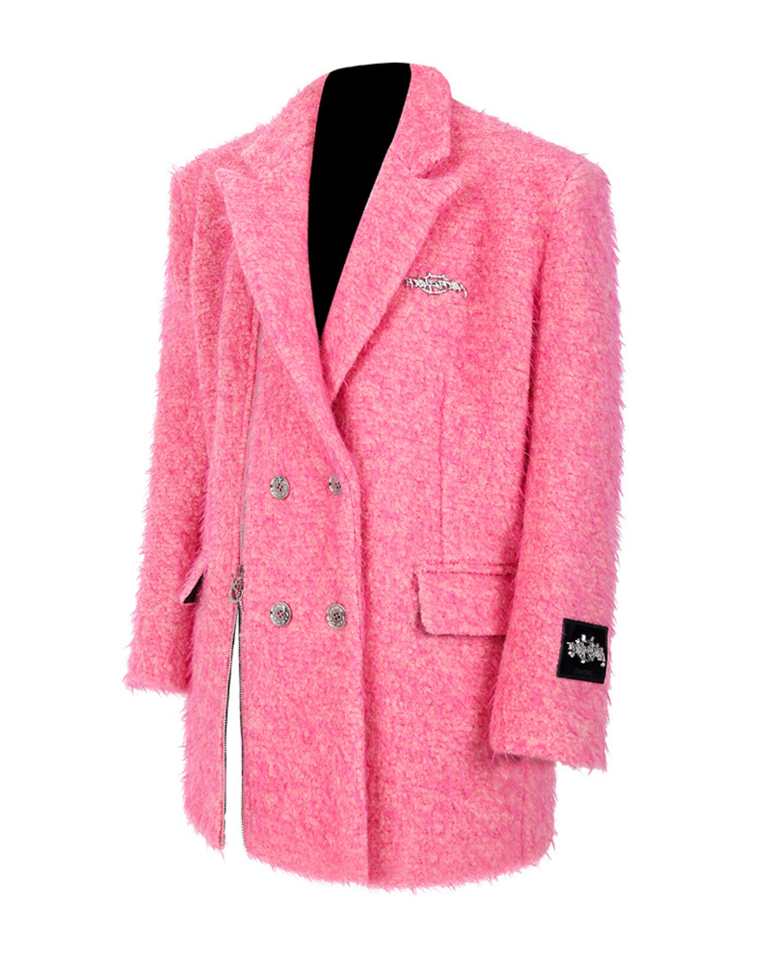 Pink Zipper Silhouette Jacket PPK0006