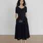 Round Neck Linen Long Dress VAS0132