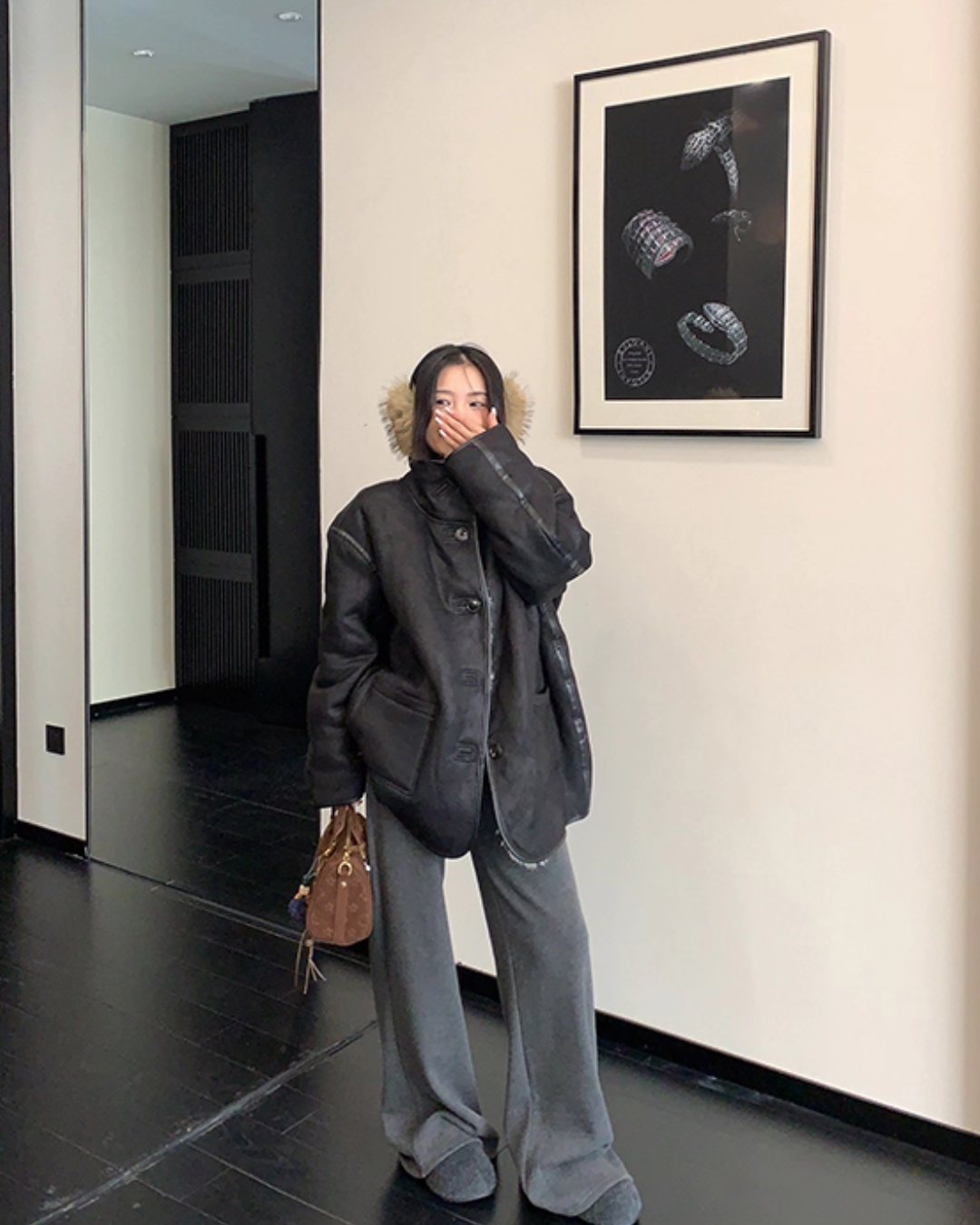 Boa Fleece Reversible Coat YLS1011