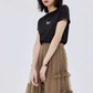Ruffled Mid-Length Skirt SHN0028
