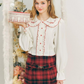 Wool Check Tweed Skirt GOU0127