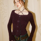 Neckline Strap Sweater IMO0110