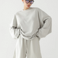 Loose Silhouette Long Sleeve Top / Wide Half Pants ACS0249