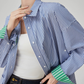 Blue Striped Long-Sleeve Shirt FER0182