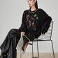 Crew Neck Embroidered Top FER0154