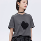 Butterfly Embroidery Short Sleeve T-Shirt SHN0012