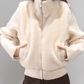 Stand Collar Fur Knit Jacket WDB0005
