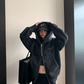 Studded Design Hooded Zip Jacket YLS1033