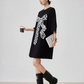 Dot Ribbon Docking Mini Dress FER0234