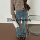 Round Neck Two Color Cardigan LLA0525