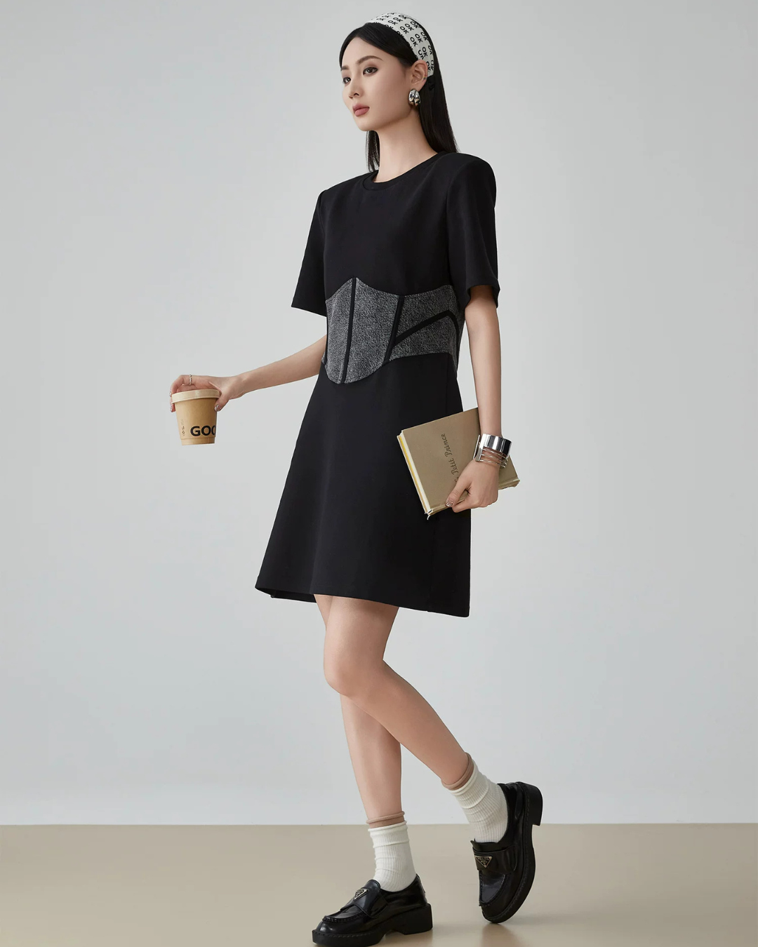 Corset Detail Mini Dress FER0196