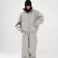 Basic Simple Zip Hoodie / Wide Sweatpants ACS0327