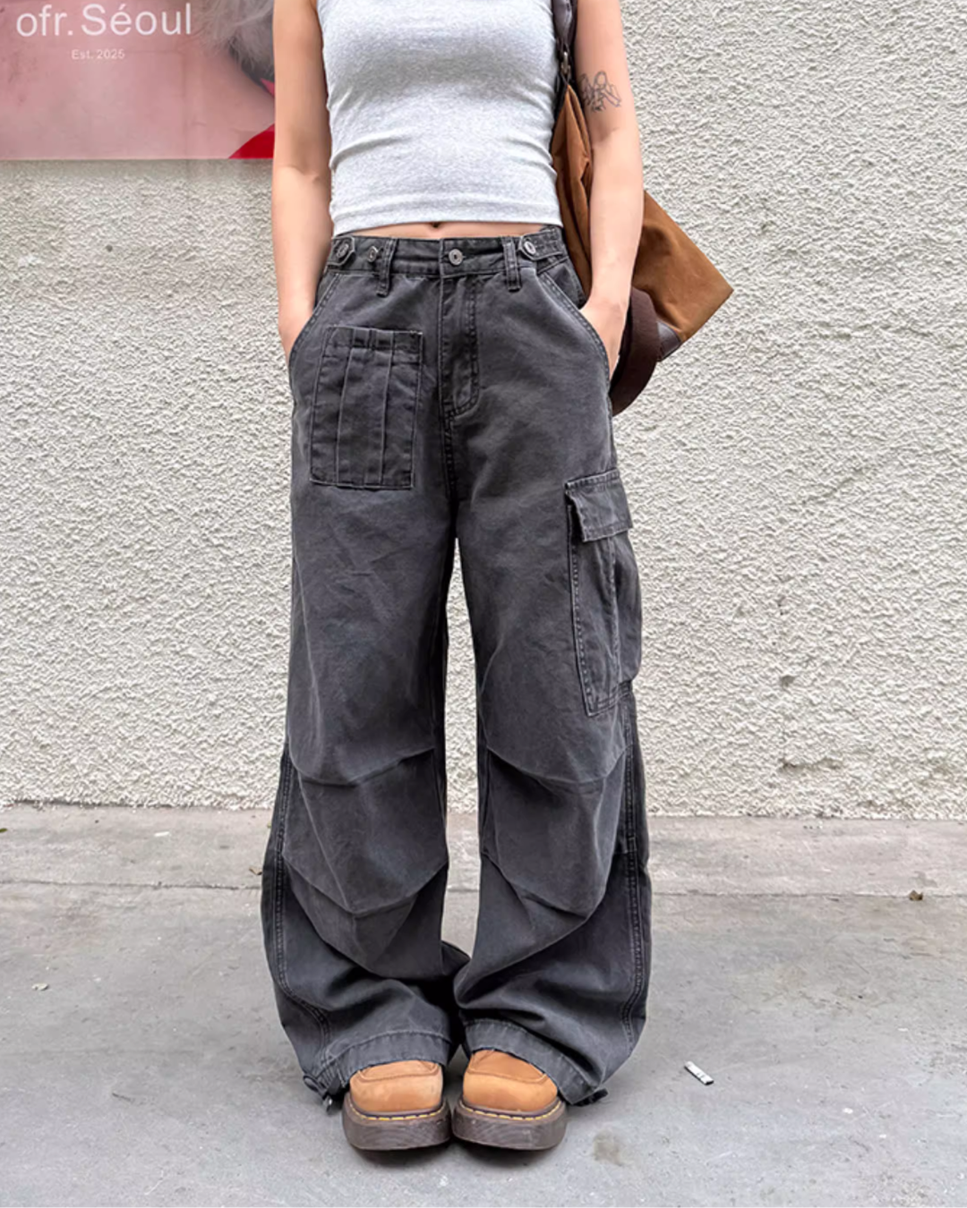 Washed Loose Work Pants CYE0076 – AuroraBoutique