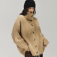 Stand Collar Ribbed Knit Cardigan ACS0392