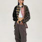 Vintage Plaid Big Shirt EZK0018