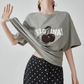 Cherry Print Short-Sleeve T-Shirt  FER0265