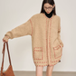 Stitched Embroidery Knit Cardigan SUY0034