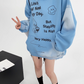 Oversized Doodle Sweat Hoodie YLS0066